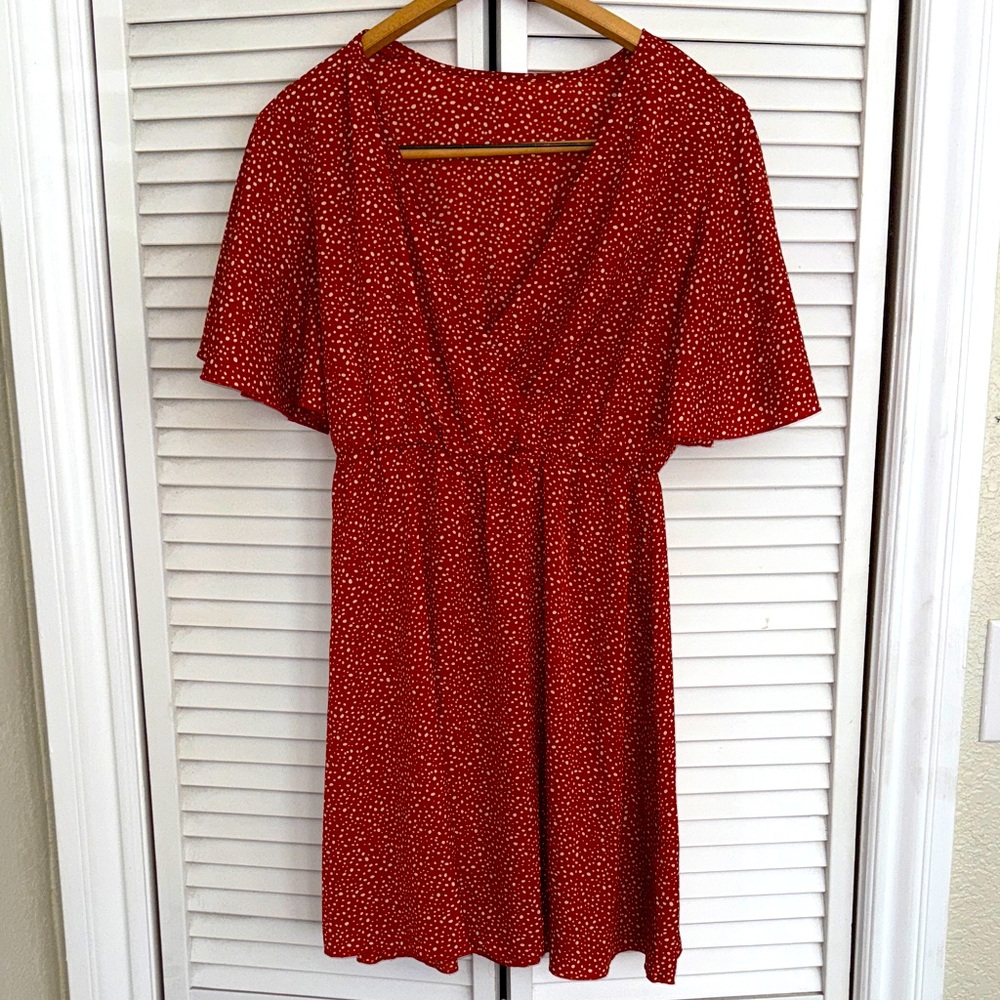 Elegant Empire Waist Polka Dot Dress/Tunic - S